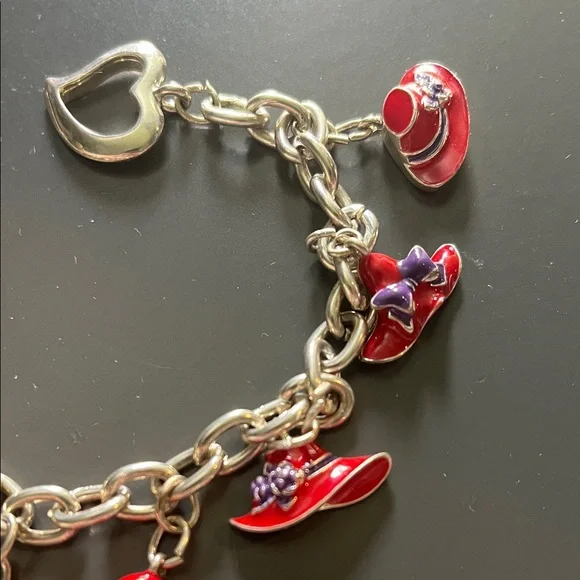 Red Hat Society Charm Bracelet - Picture 4 of 4